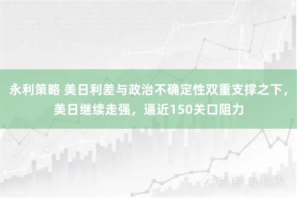 永利策略 美日利差与政治不确定性双重支撑之下，美日继续走强，逼近150关口阻力